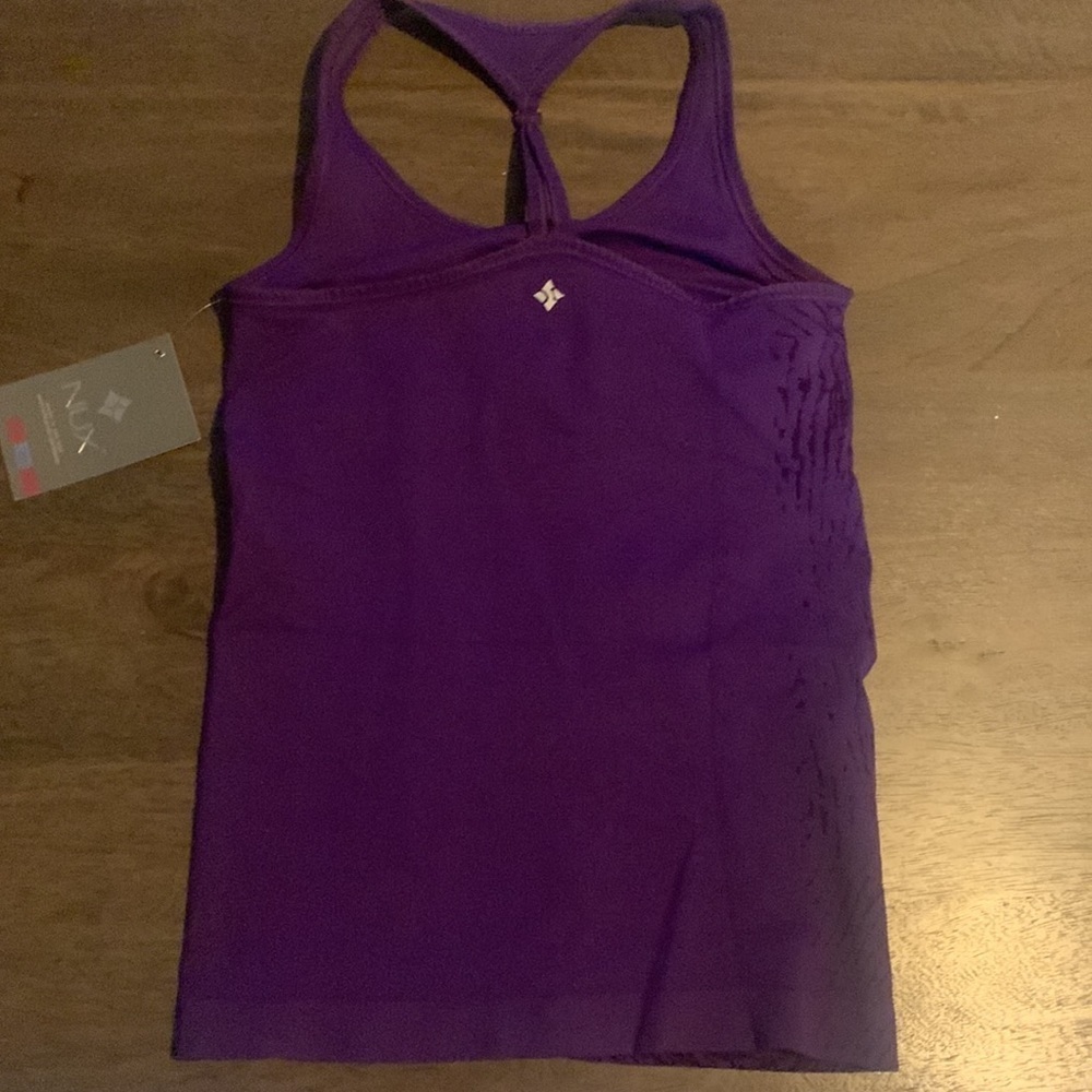 NWT NUX Women's  Compression purple Razorback Tank small - Picture 5 of 13